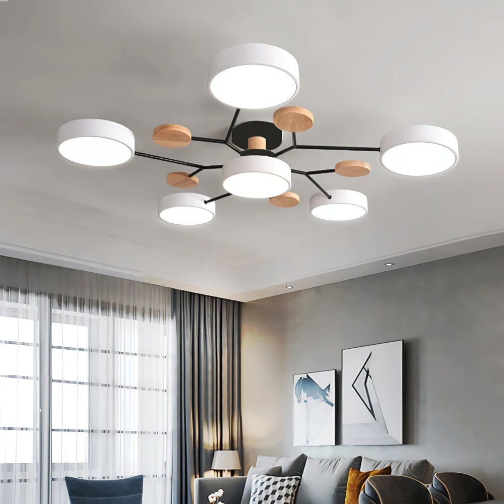 Nordic vertakte schijf LED plafondlamp HL215