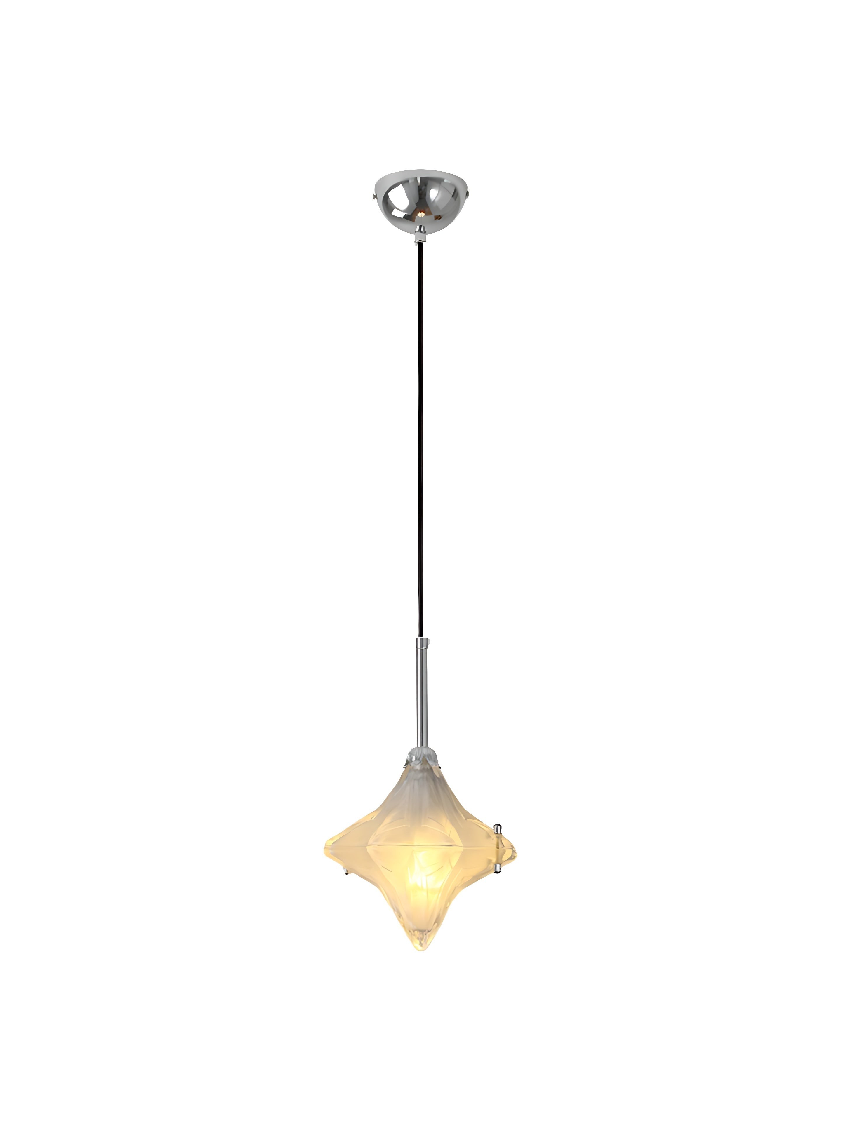 Art Deco Astris Elara Star hanglamp - hanglamp van matglas met geometrische stijl HL1792