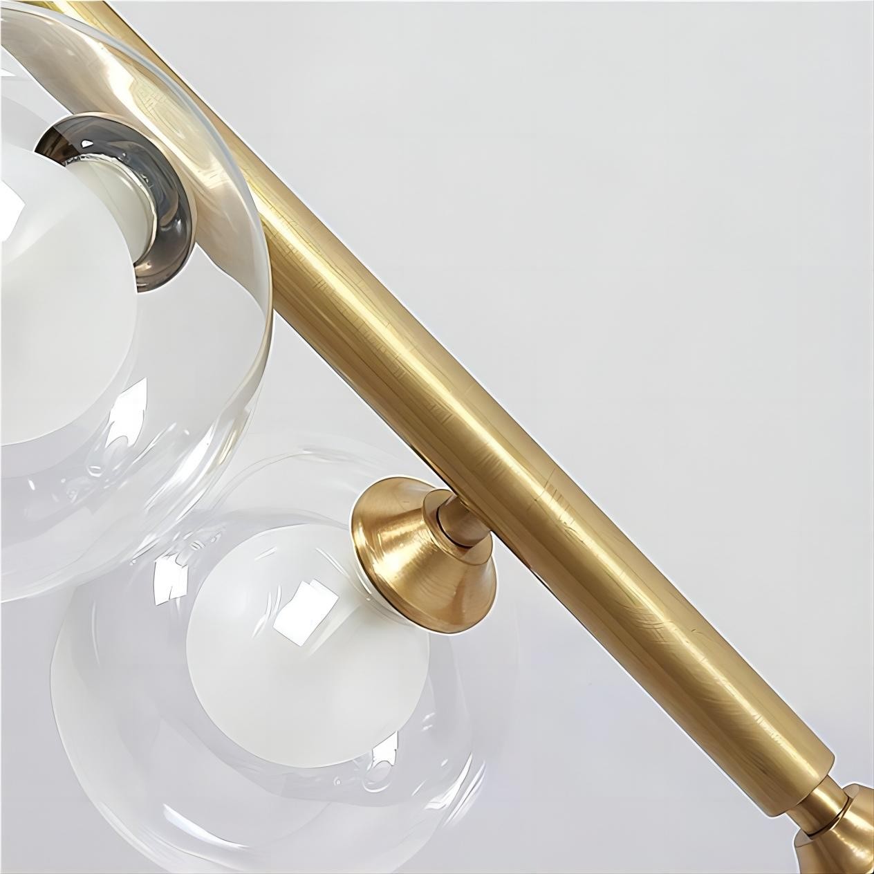 Moderne hanglamp met glazen bollen van metaal HL01