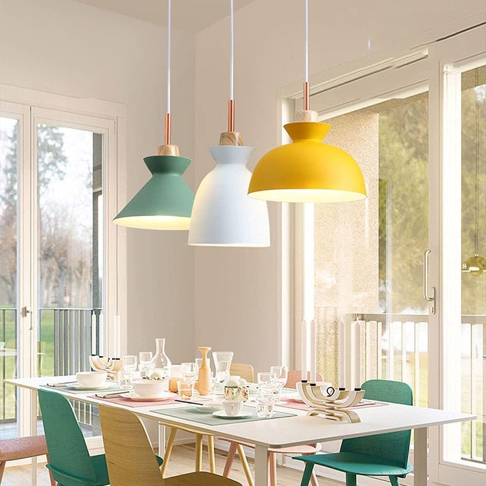 Scandinavische MULTI Metaal Hout Macaroon Hanglamp voor Keuken HL88