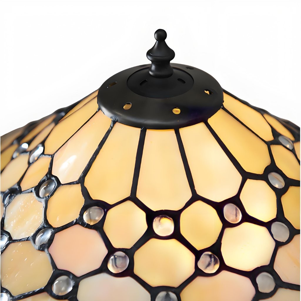 TF Pearl glas-in-lood tafellamp - sfeerverlichting voor slaapkamer en woonkamer HL2200