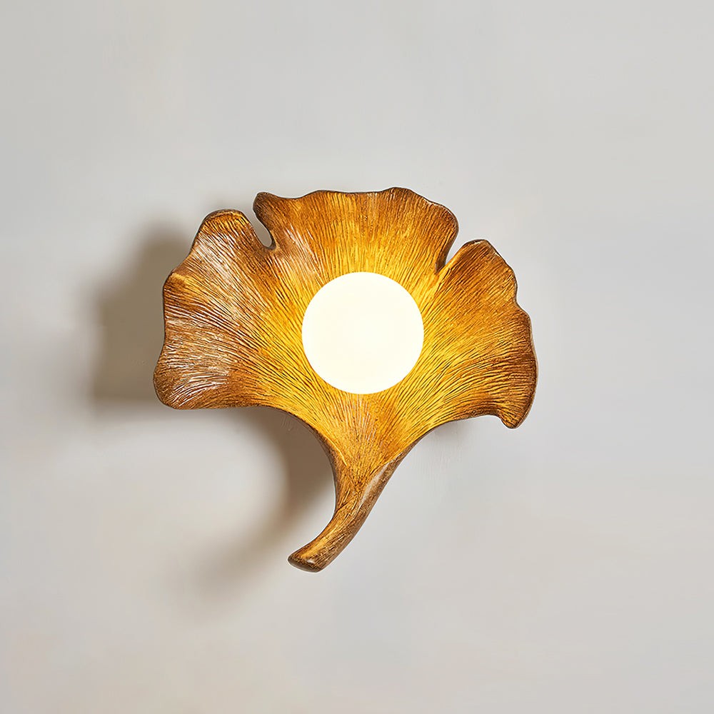 Vintage Ginkgo Blad Hars Wandlamp HL527