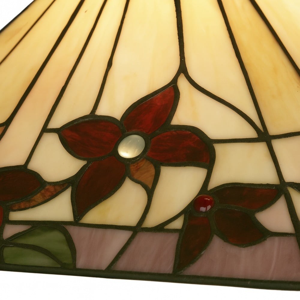TF Camillo Klassieke Hanglamp met Patroon - Glas-in-loodlamp voor Slaapkamer of Hal HL2005