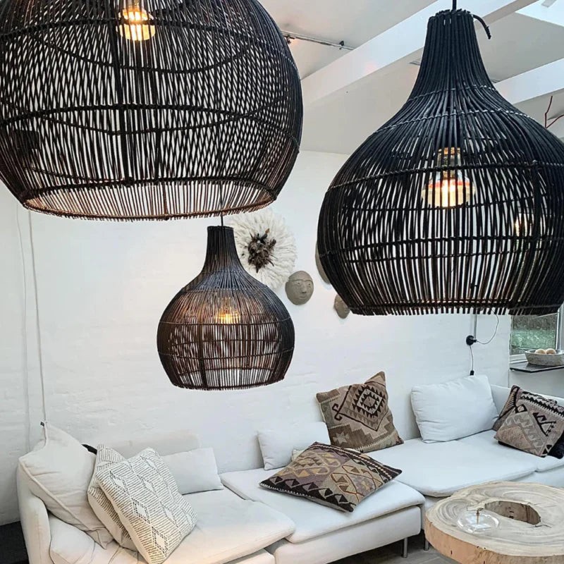 Hanglamp met zwarte parelmoer HL3361
