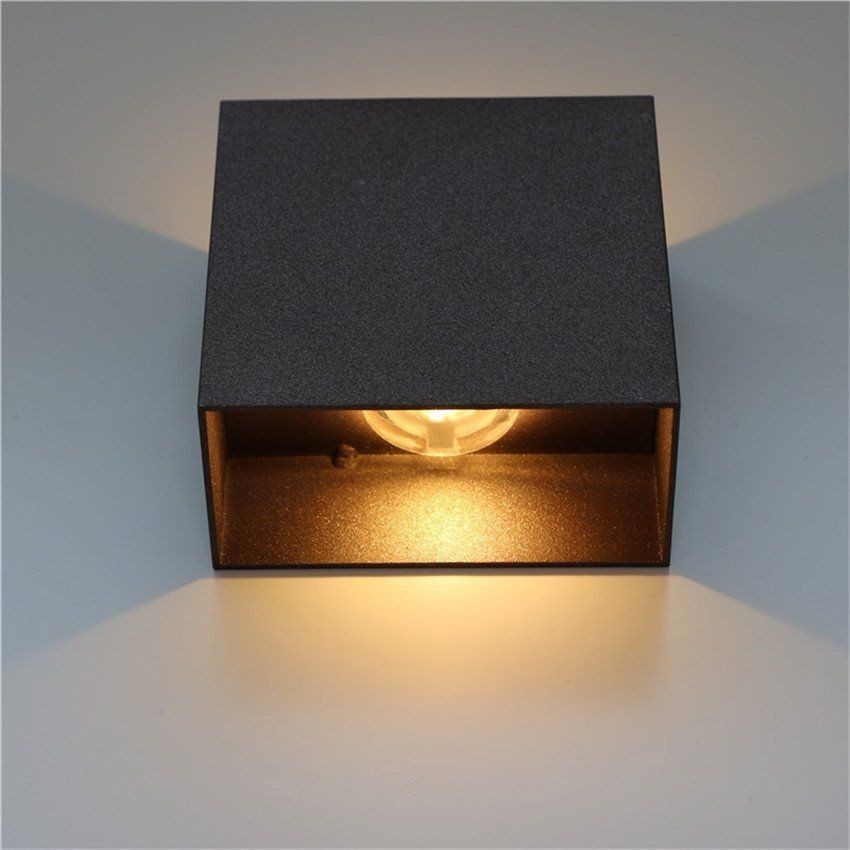 Moderne Cube LED Wandlamp Aluminium Voor Slaapkamer Huis Garage