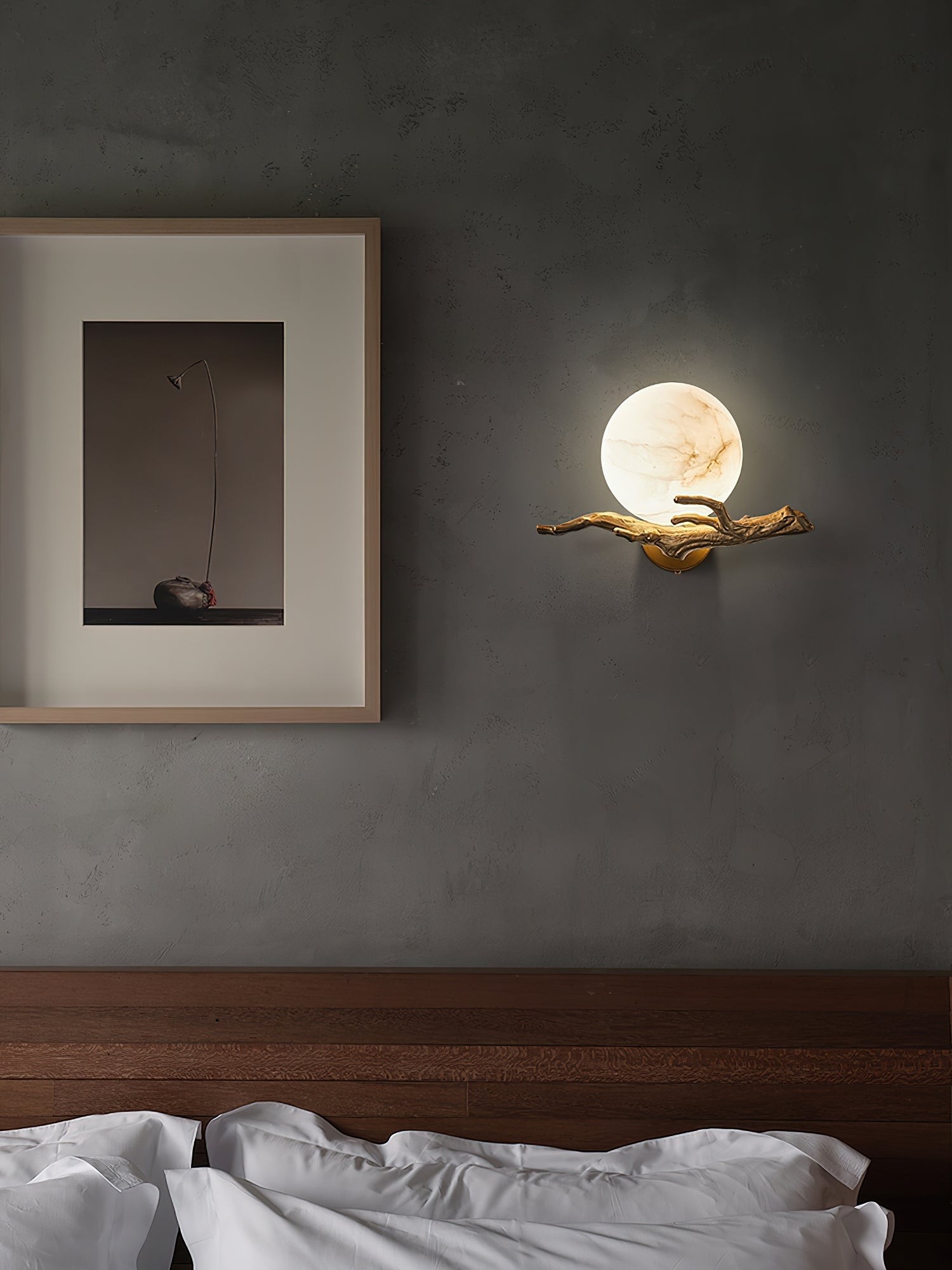 Retro Twigs Alabaster wandlamp HL2988