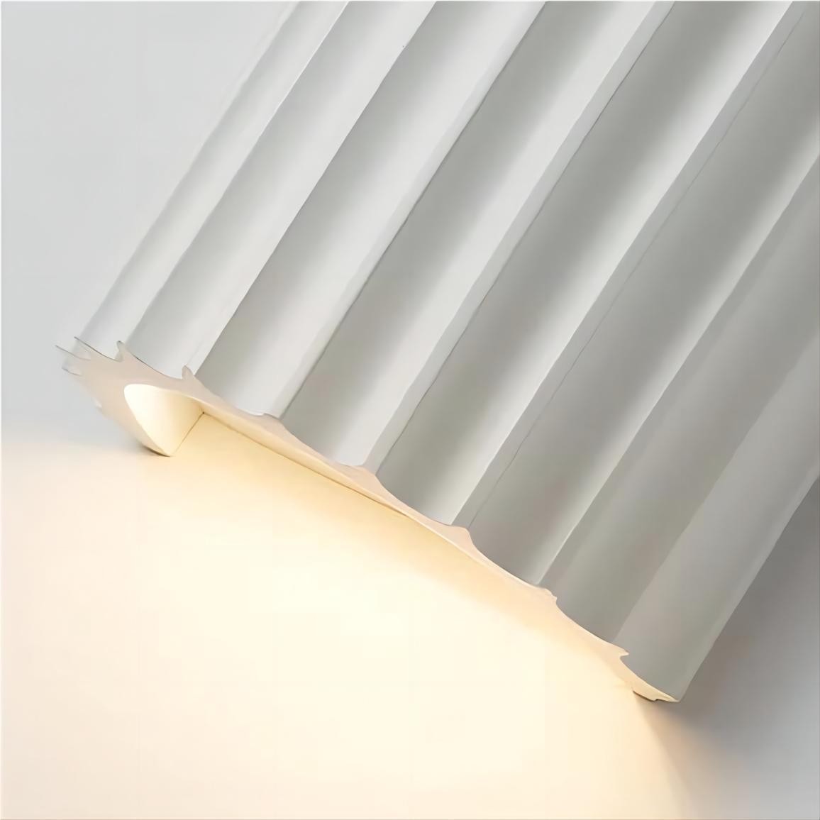 Moderne geribbelde hars gecanneleerde wandlamp HL185