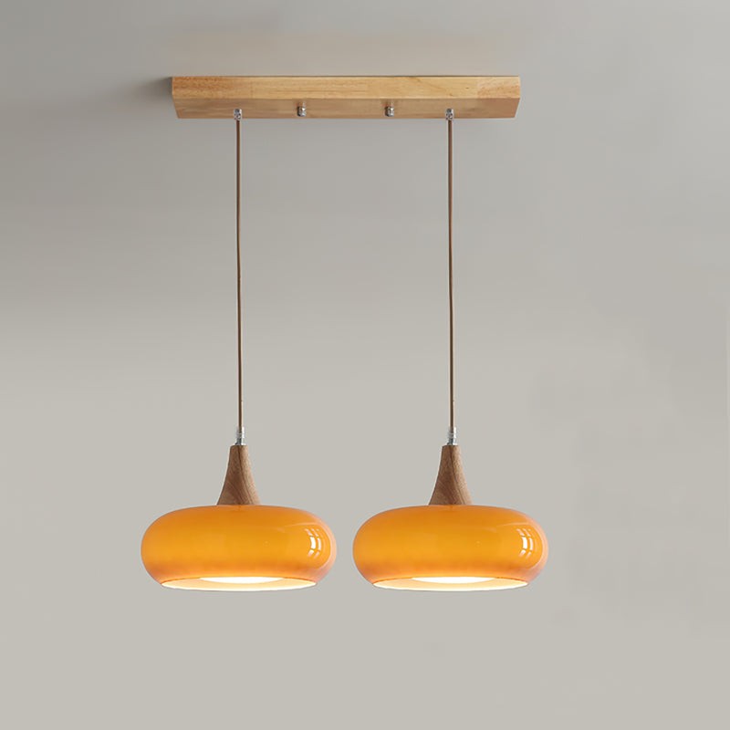 Bauhaus Design Oranje Schijf Hanglamp HL1055