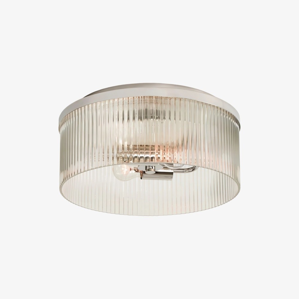 Cooper Geribbelde Glazen Plafondlamp HL1004