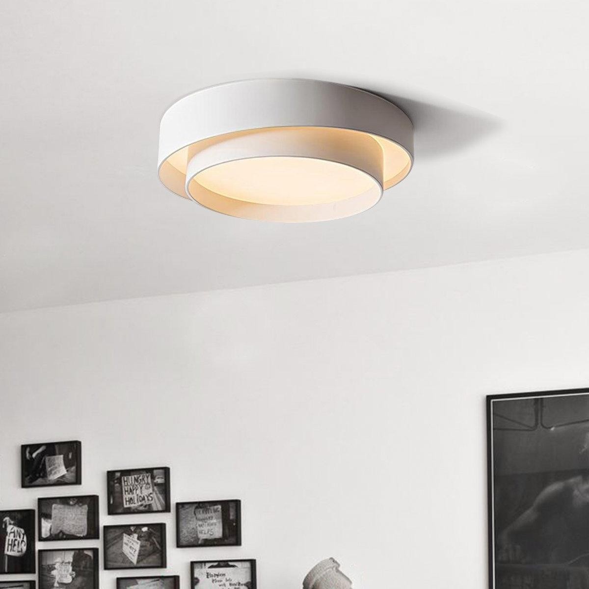 Dubbele ronde schijf Melody plafondlamp HL165