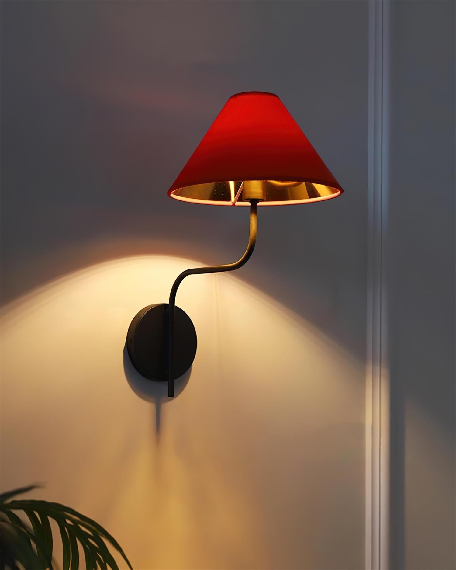 Scharlakenrode wandlamp HL2772