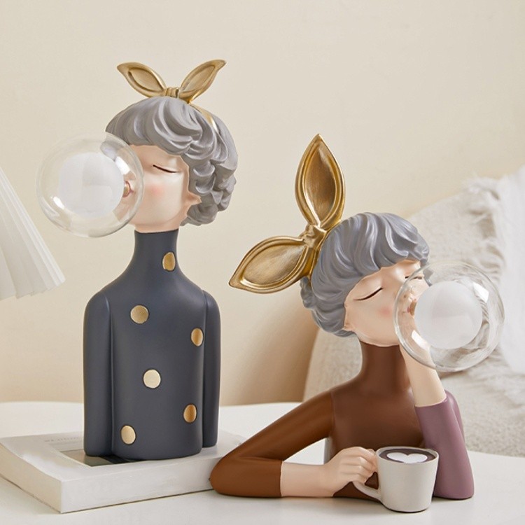 Creatieve Cartoon Bubble Girl tafellamp HL223