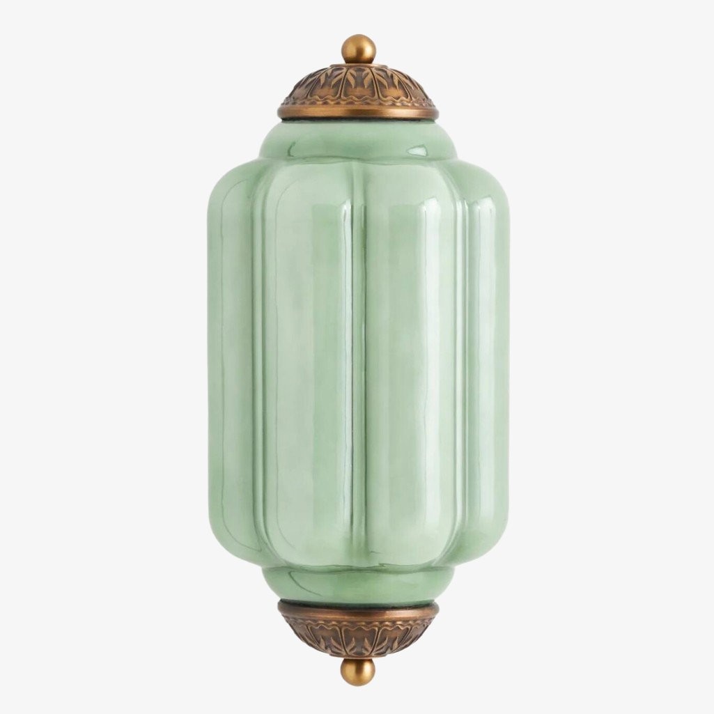 Eloise Messing Wandlamp – Elegante Melkglas Vintage Verlichting HL1652