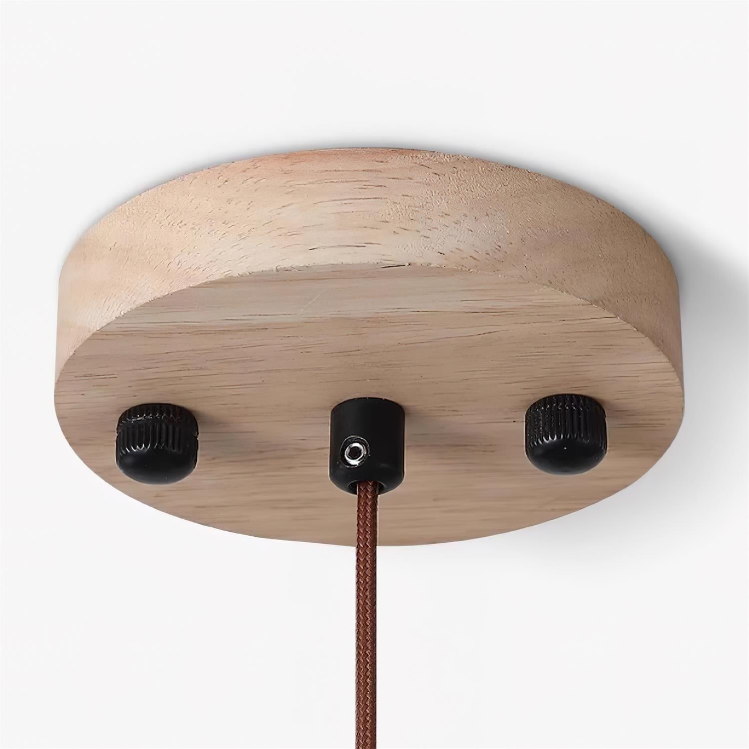 Moderne minimalistische houten travertijn schijf hanglamp HL586