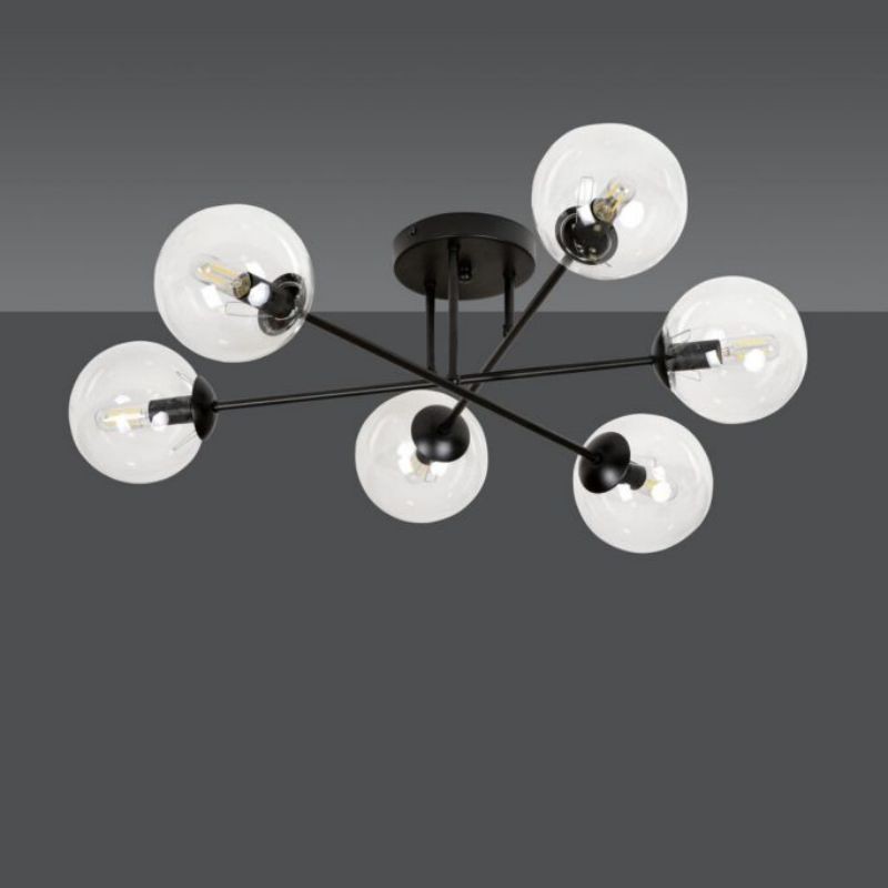 Brendi 6B Glazen Bol Plafondlamp