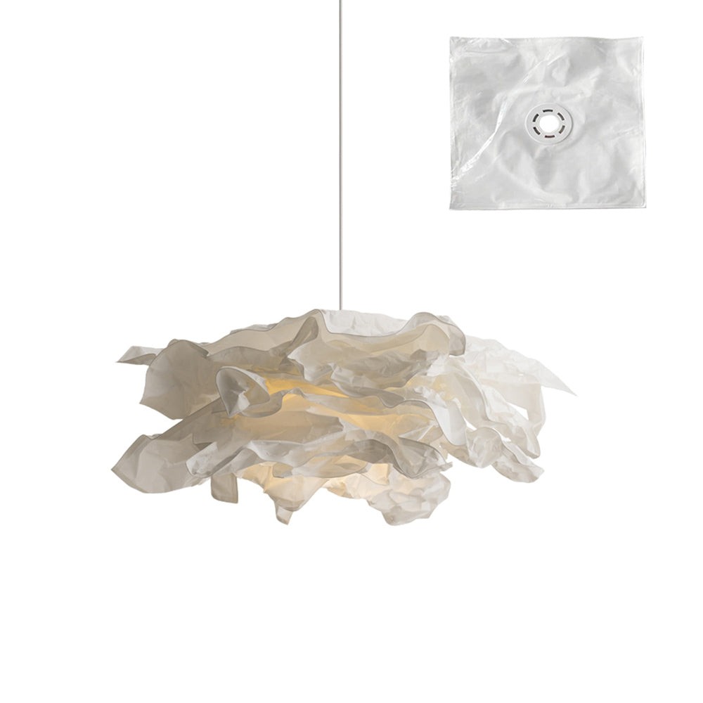 Moderne crèmekleurige papieren hanglamp HL636