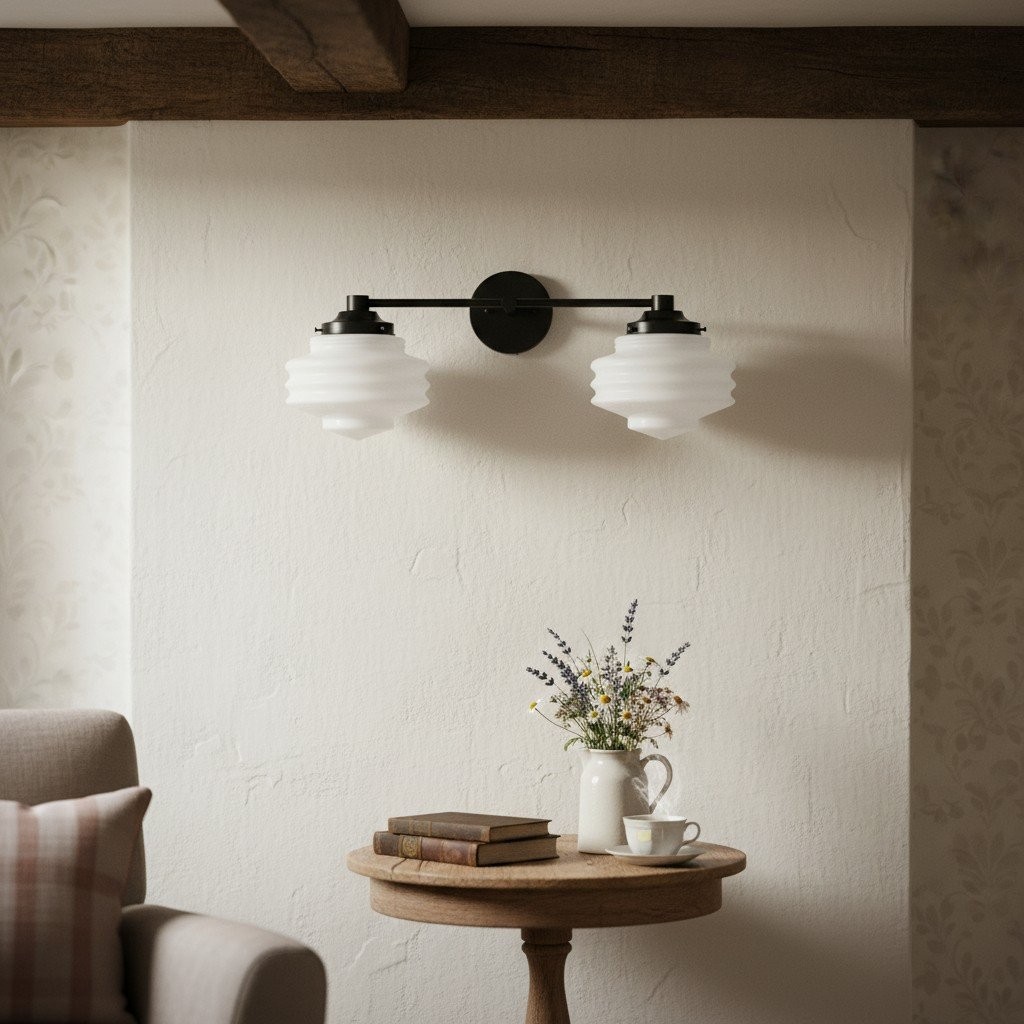 Geotower Glazen Moderne Wandlamp - Glazen Bollamp - Elegante Armatuur HL1701
