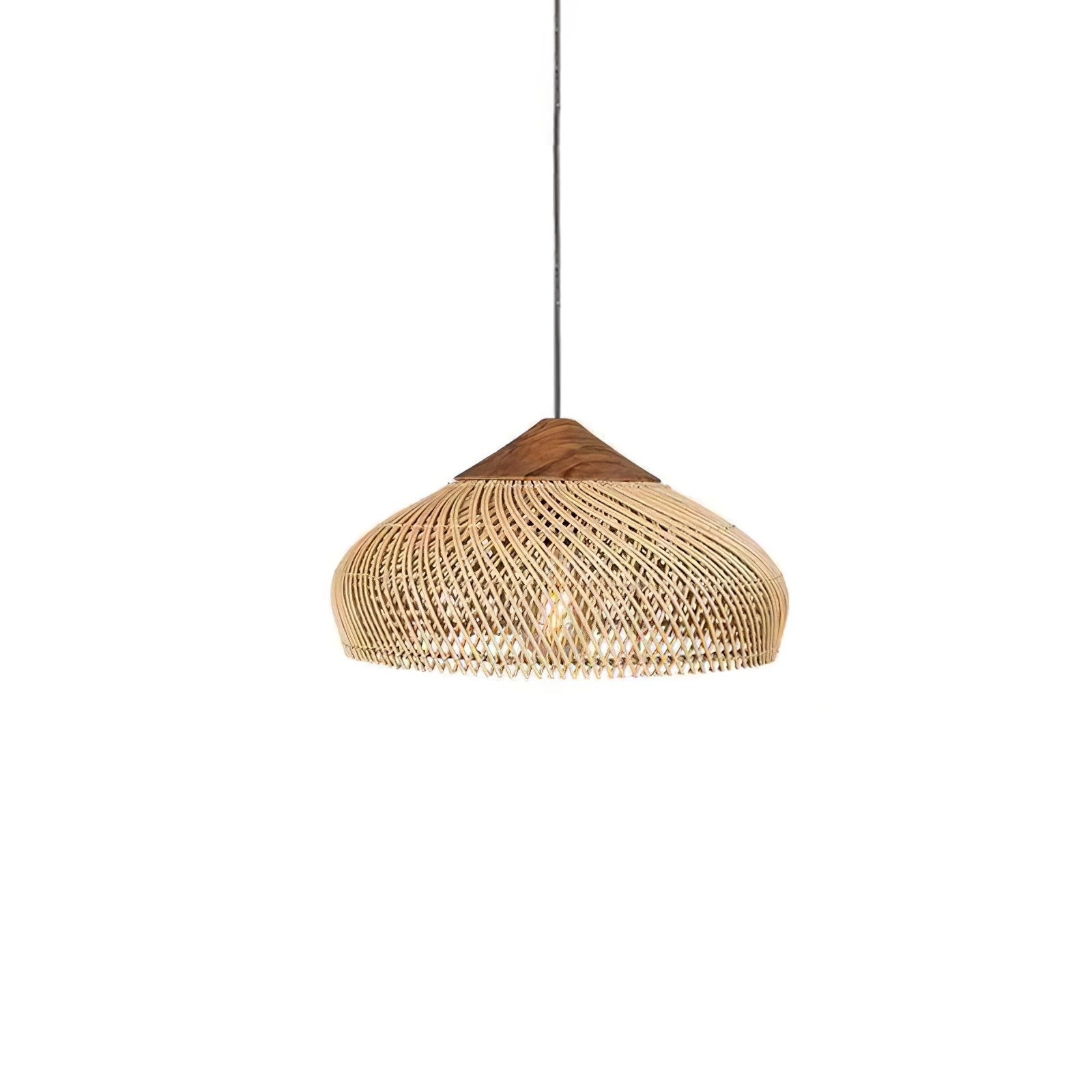 Harp gevlochten rotan hanglamp HL1402