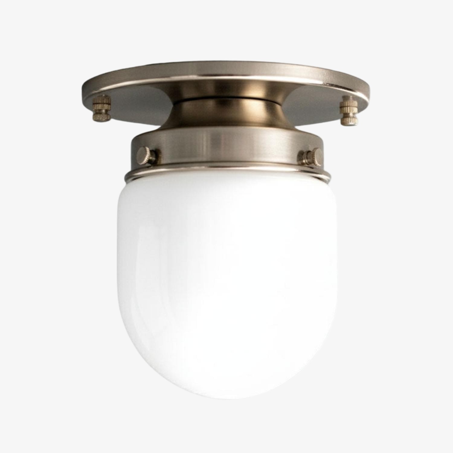 Opaalglas plafond- en wandlamp - Art Deco kleine bolvormige armatuur HL1662