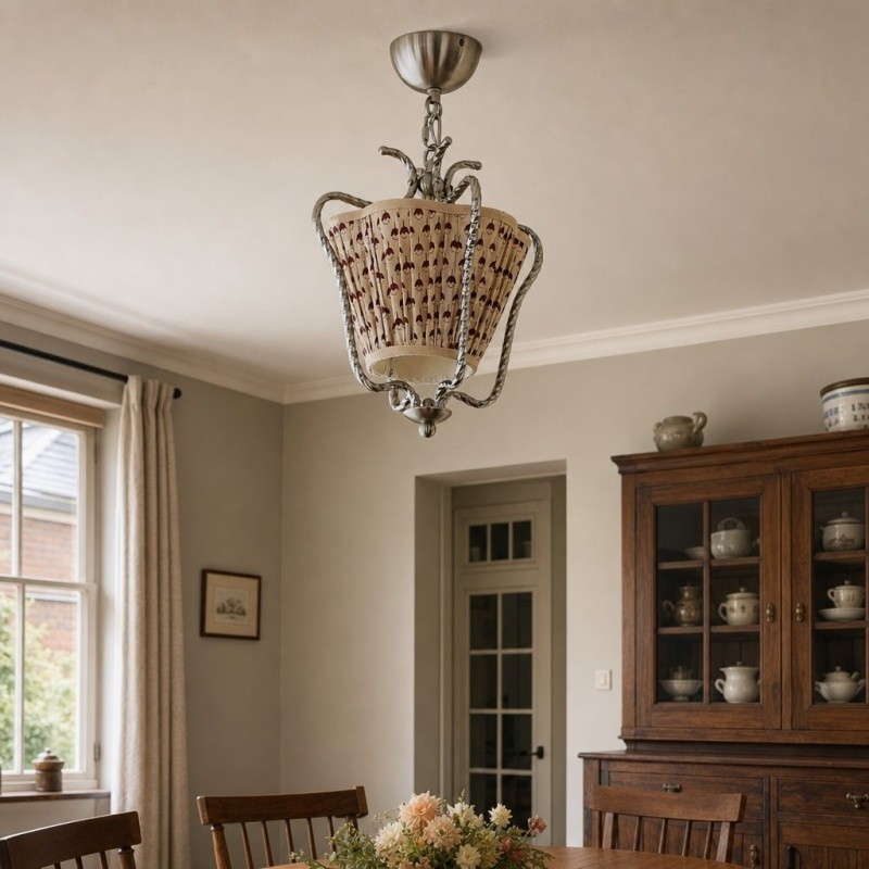 Solmire Romantische Plafondlamp met Bloemenmotief - Plafondlamp in landelijke stijl voor de eetkamer of het keukeneiland HL3555