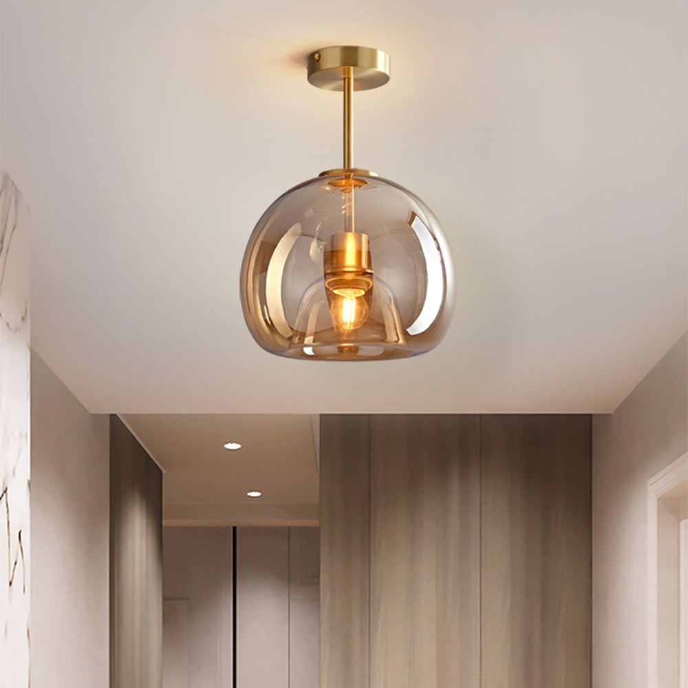 Retro Bubble Concave Glazen Plafondlamp HL847