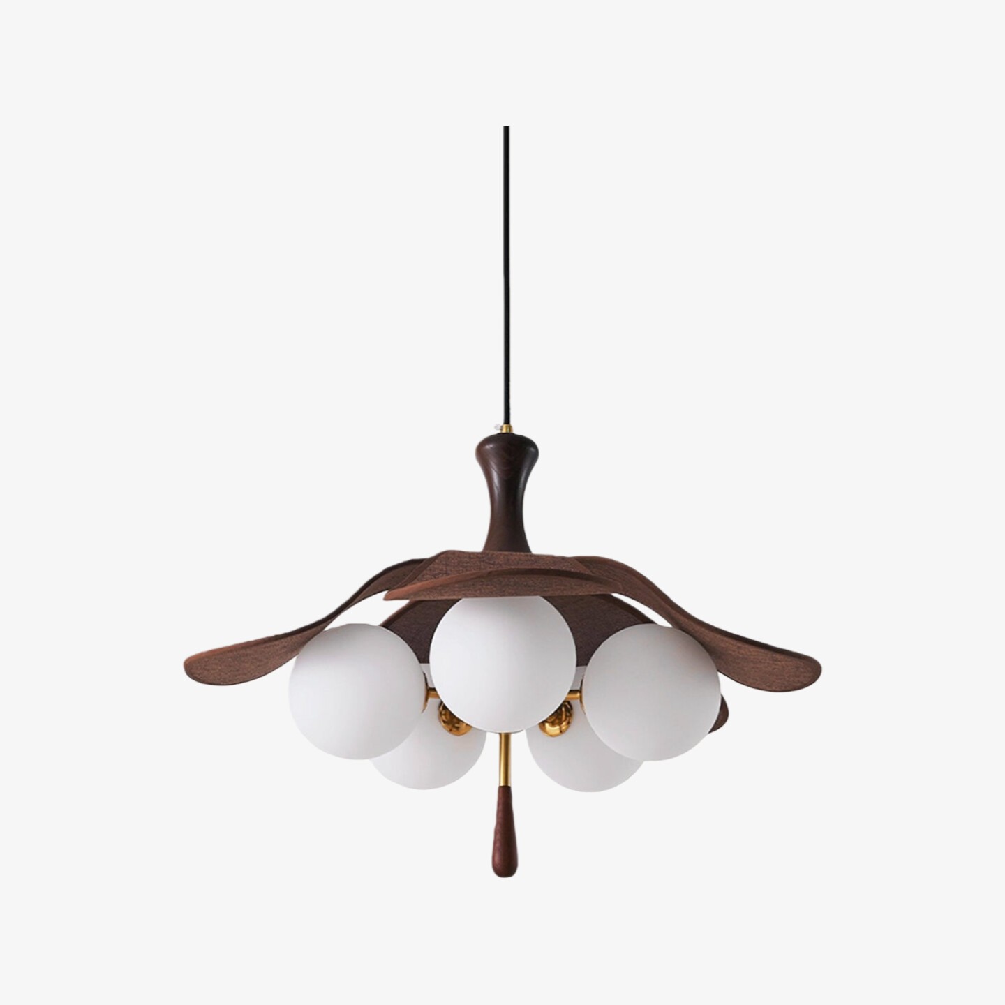 Orrise Serie Sculpturale Bolvormige Hanglamp - Hanglamp van Metaal en Glas HL2314