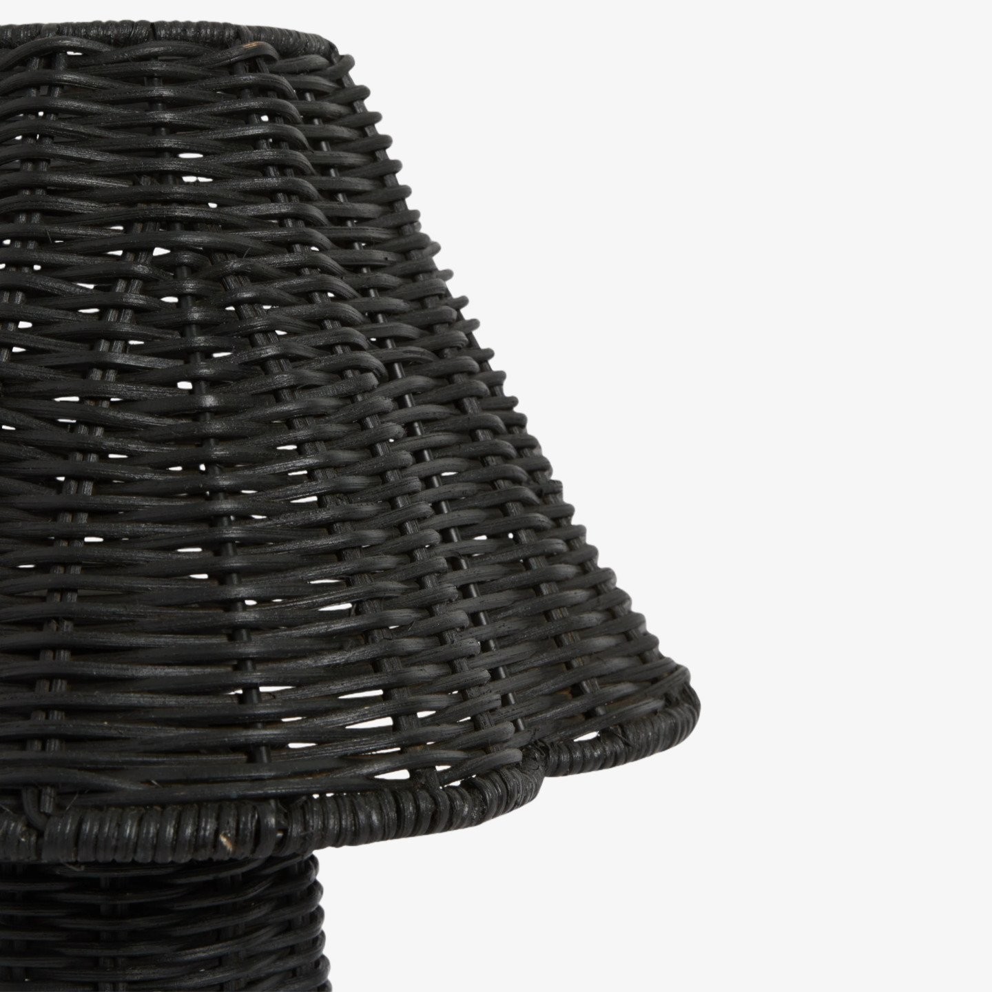 Wickara Sculpturale Rotan Mini Tafellamp - Natuurlijke Geweven Afwerking Geschikt voor Bijzettafels & Hal HL1881