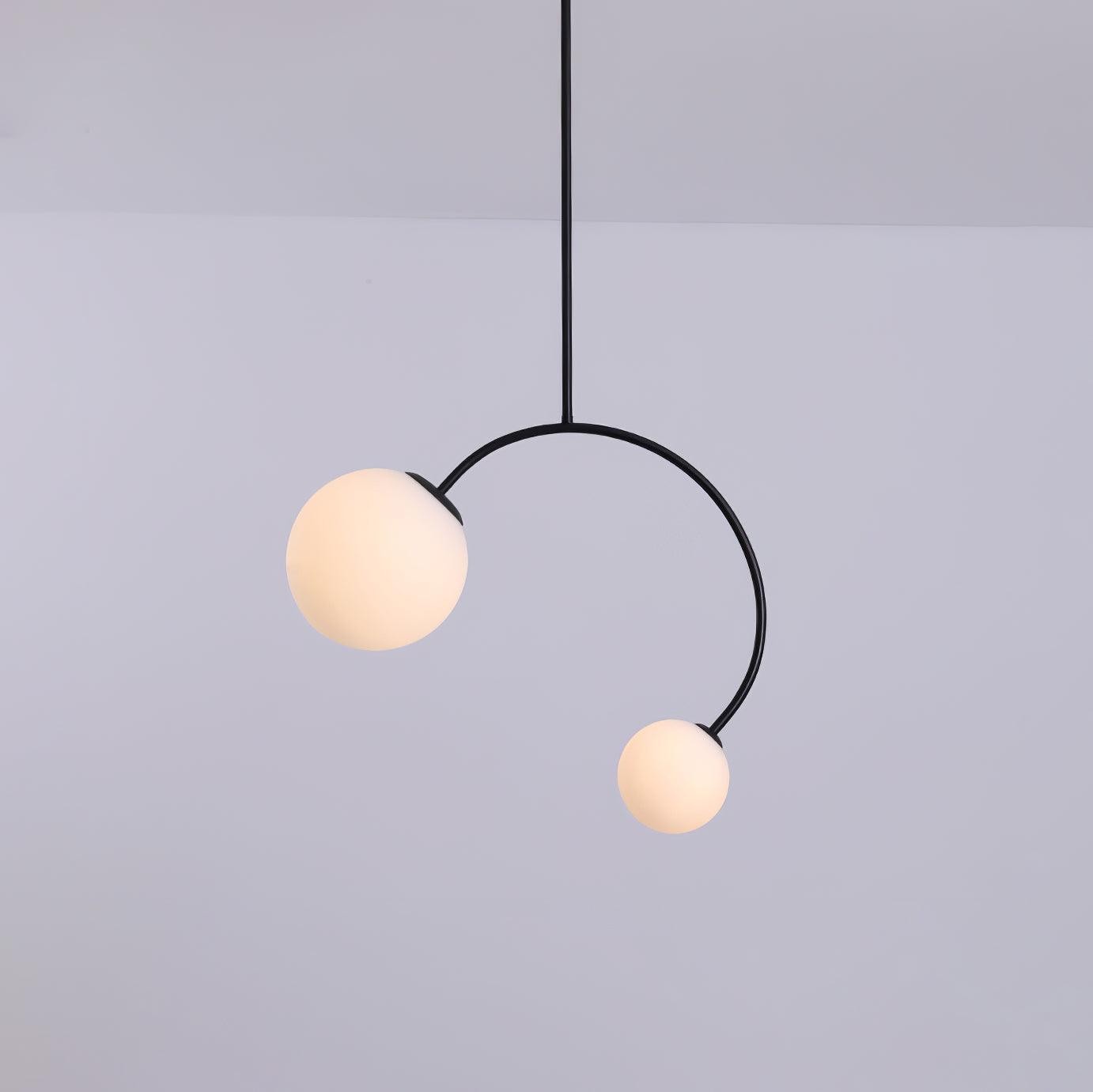 Creatieve dubbele glazen hanglamp HL365