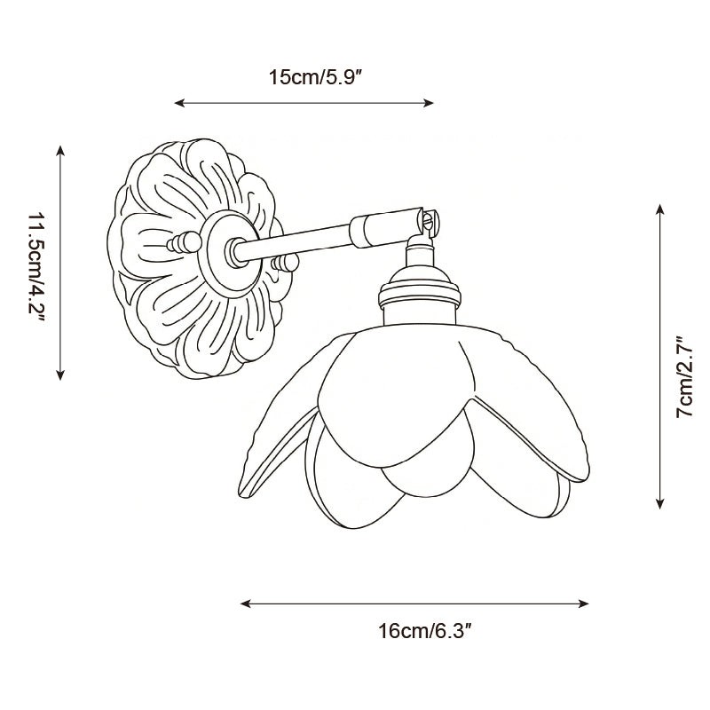 Nacre Petal wandlamp HL2879