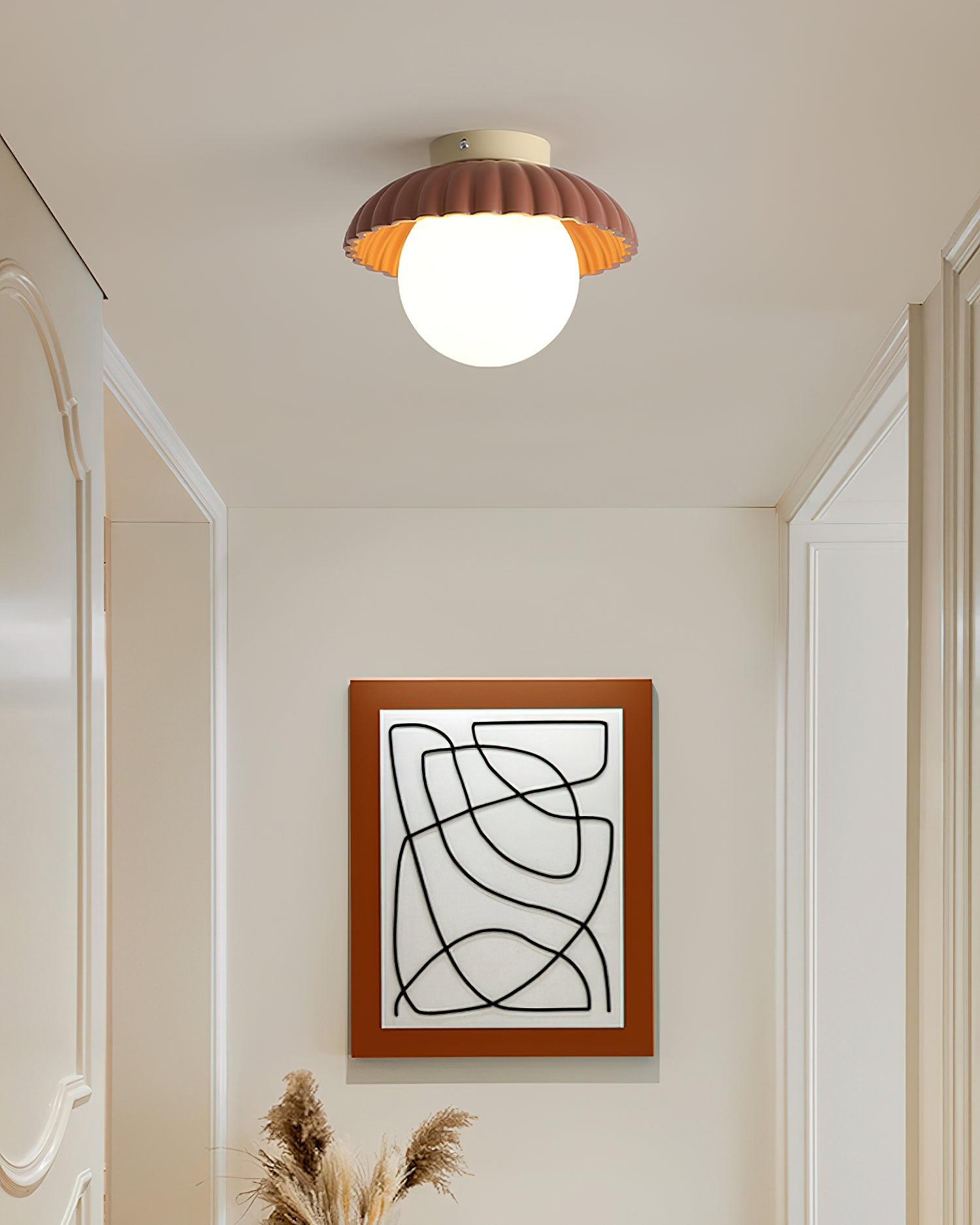 Alien Cream Stijl Plafondlamp HL348