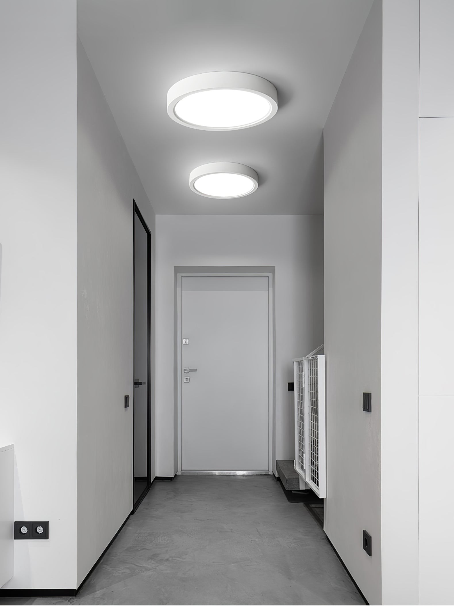 Minimalistische moderne ronde plafondlamp van acryl voor slaapkamer HL340