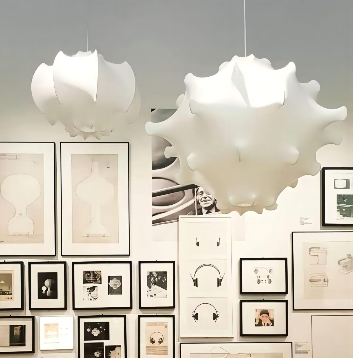 Witte Cocoon Hars Taraxacum Hanglamp