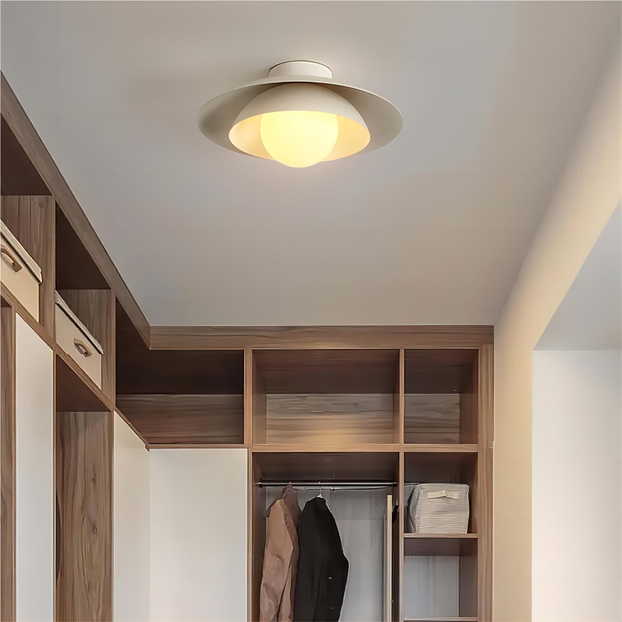 Meerlagige witte vliegende schijf plafondlamp HL121