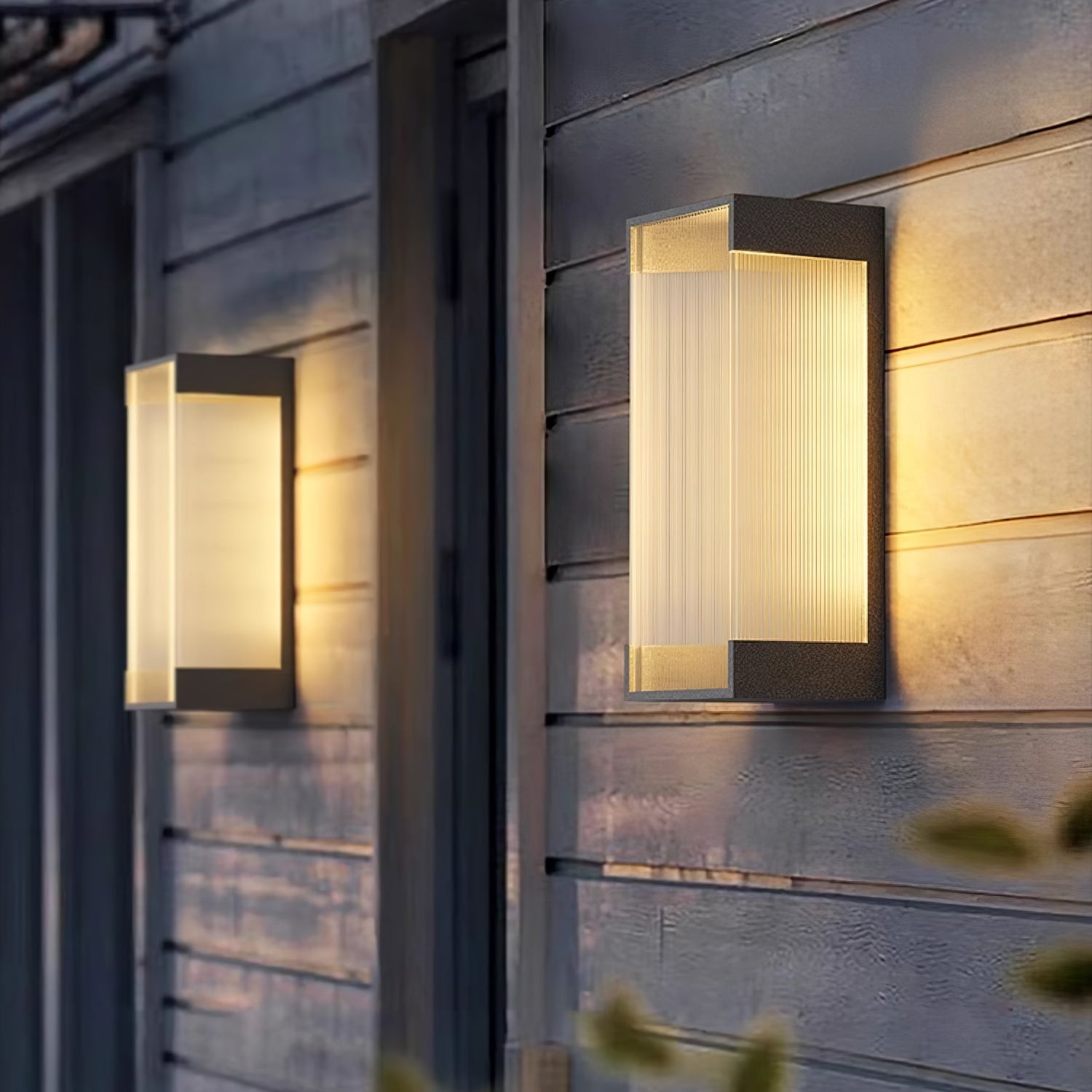 Rechthoekige buitenwandlamp HL793