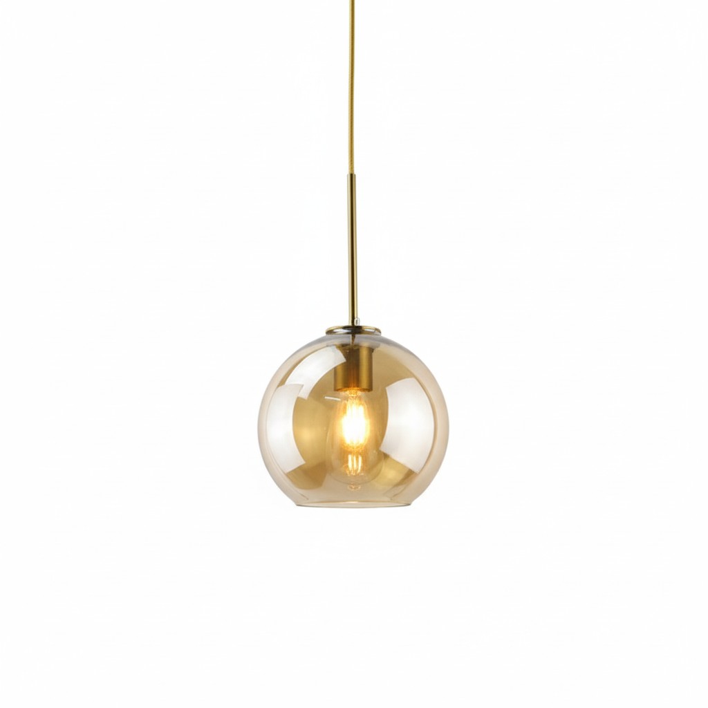 Solara Nordic bolvormige glazen hanglamp HL3496