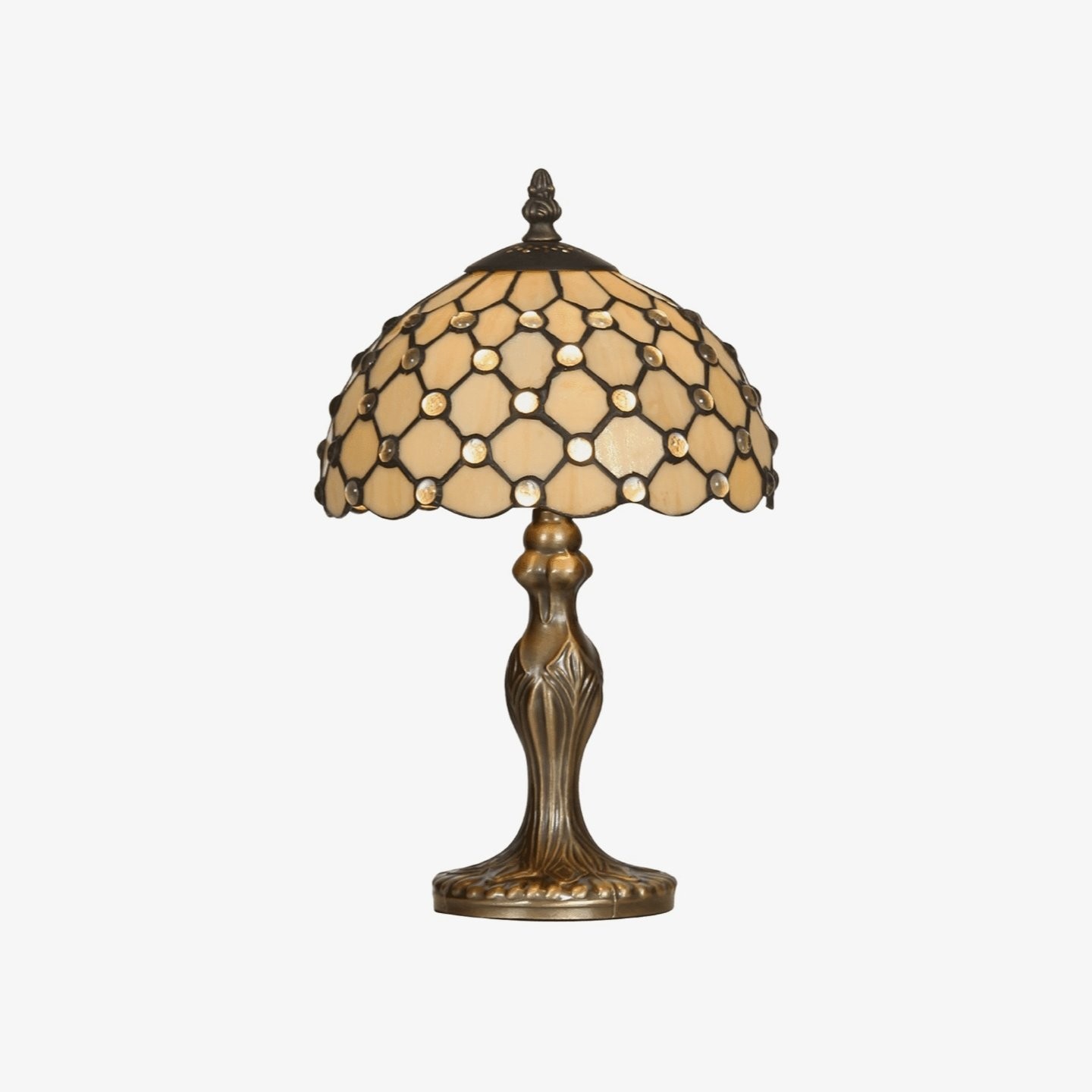 TF Harken Decoratieve Juweel Tafellamp - Prachtig glazen ontwerp, perfect voor slaapkamer of woonkamer HL2141