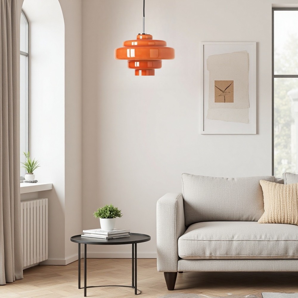 Koloro Kleurrijke Bauhaus Glazen Hanglamp - Levendige Meerlaagse Lamp voor de Keuken HL1332