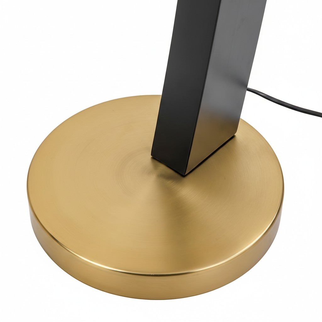 AstraLoop Moderne Boogvormige Stoffen Vloerlamp - Elegant, Slank, Gebogen Metalen Ontwerp voor Interieurs HL2480