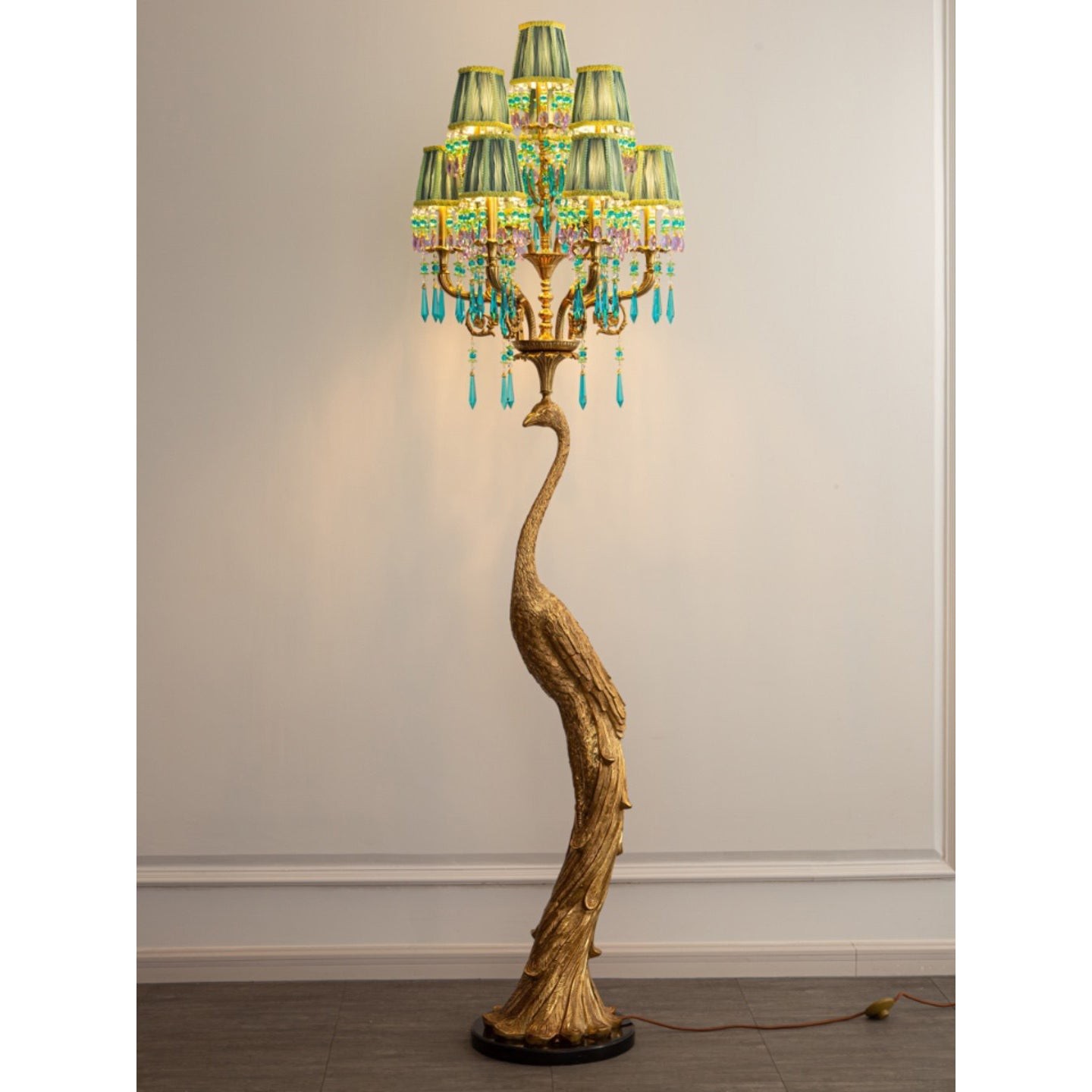 Perky Peacock vloerlamp HL3314