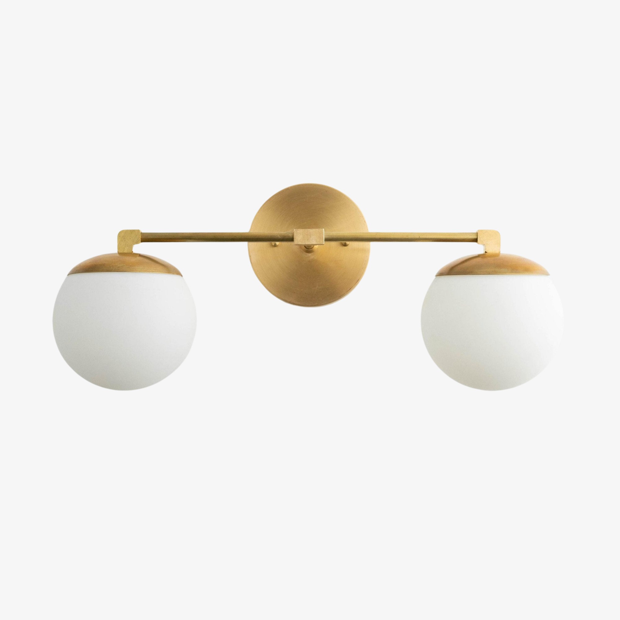 Glorica Glazen Badkamerlamp - Art Deco Messing Wandlamp Modern HL1754