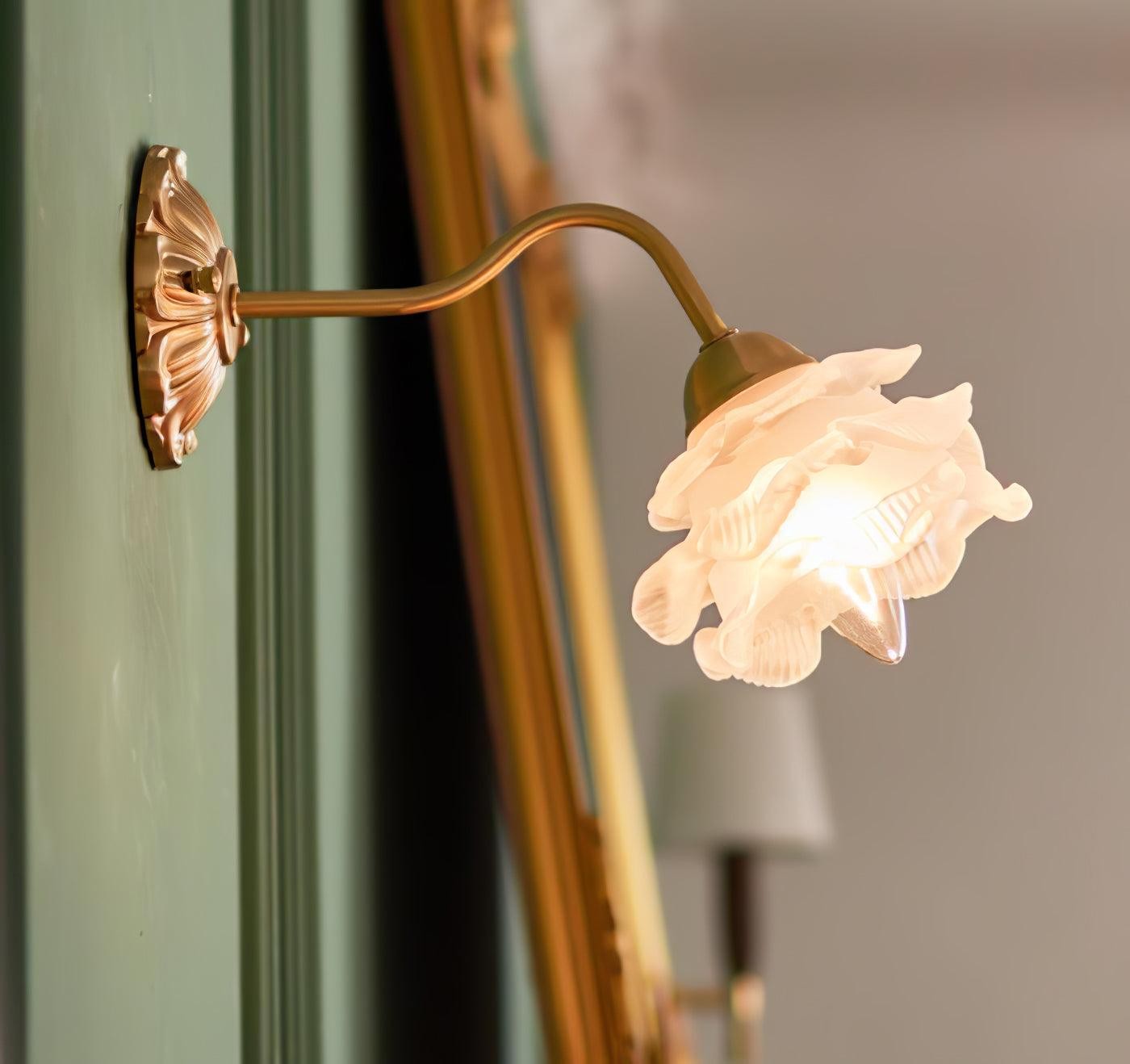 Messing Rozen Wandlamp HL394