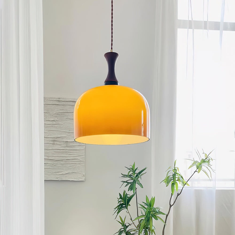 Lacey glazen hanglamp met stekker HL2667