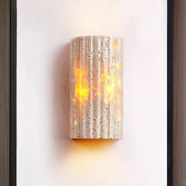 Solaro Travertine Tuin Buiten Wandlamp HL1282