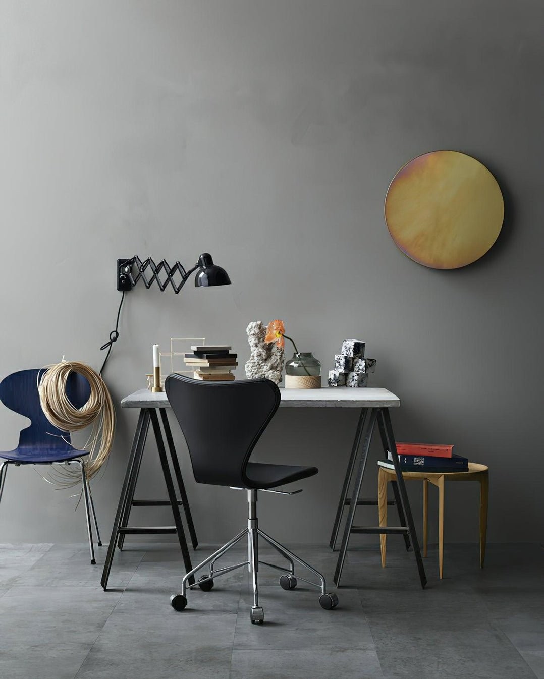 Industriële schaararm verstelbare wandlamp HL1079