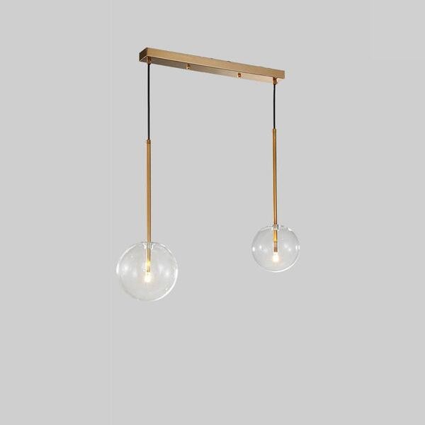 Glazen bollen hanglamp