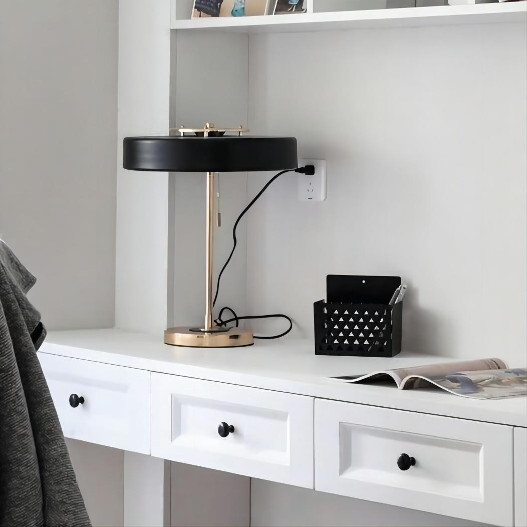 Moderne Revolve Schijf Metalen Tafellamp