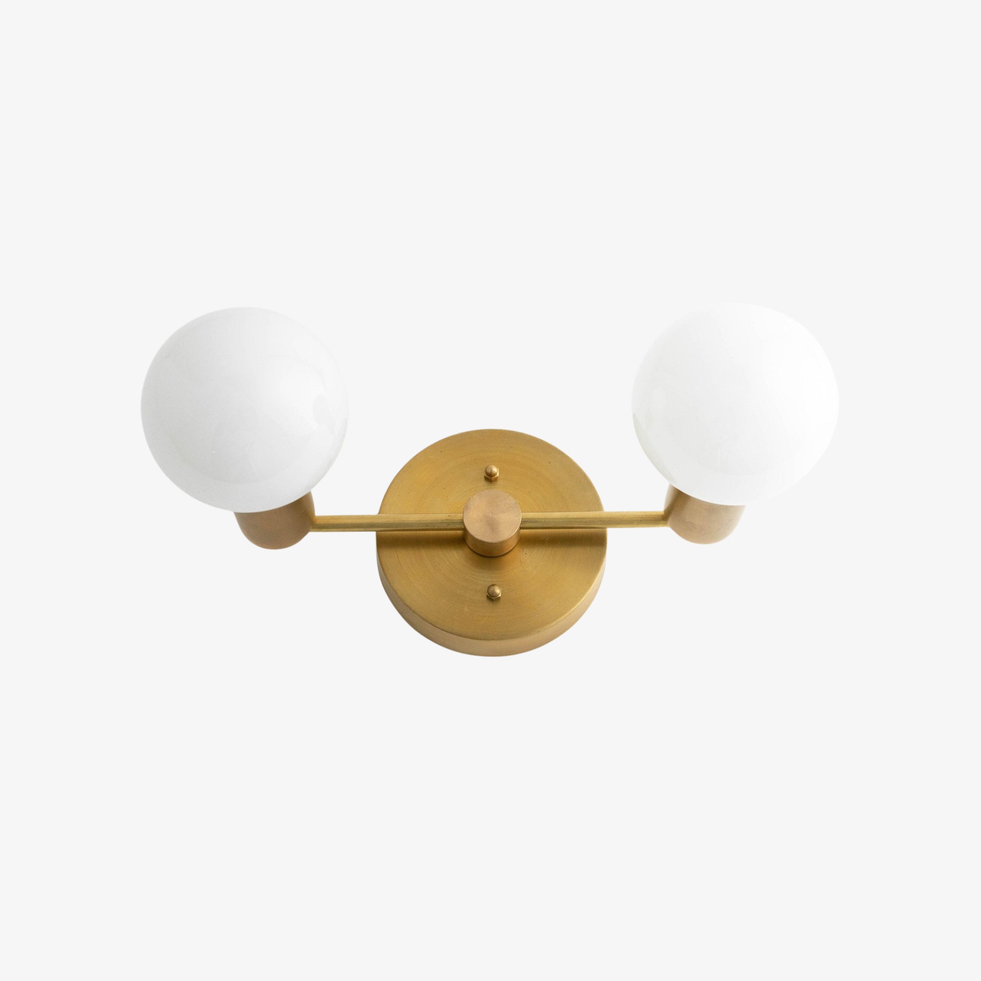 Glorica Glazen Badkamerlamp - Moderne Wandlamp van Messing voor Badkamerstijl HL1680