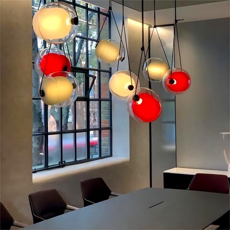 LED Capsula Hanglamp Gekleurd Glas