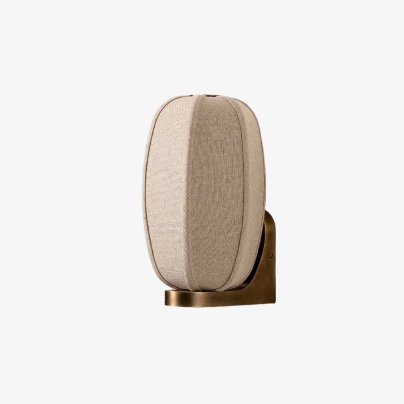 Loomis wandlamp met art-deco linnen kap, moderne wandlamp voor woonkamer en hal HL2406