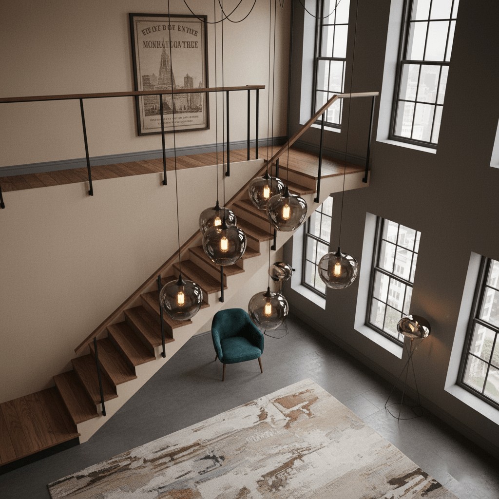 Flesvormige hanglamp HL2916